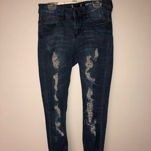 Indigo rein super stretch high rise jeans